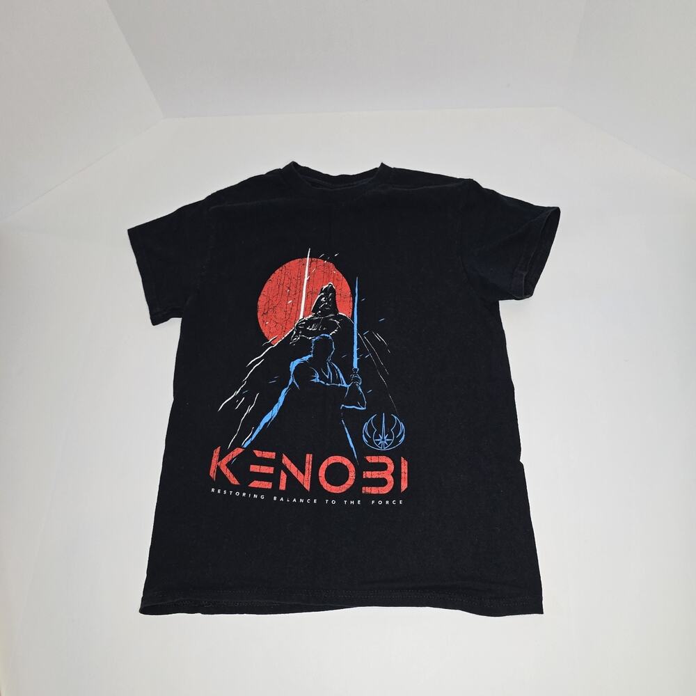 Star Wars Kenobi Restoring Balance To The Force Black T-Shirt Men’s Size Small